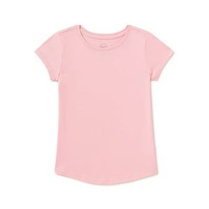 NWT "Rosy Petal" Wonder Nation girls tagless comfort' tee sz 14/16, 60% cotton
